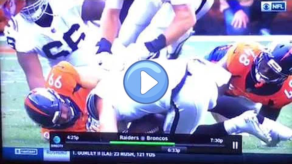 Play video: Derek Carr Injured During #OAKvsDEN, E.J. Manuel Steps In Video thumb: Derek Carr Injured During #OAKvsDEN, E.J. Manuel Steps In