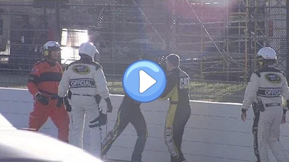 Play video: Jeff Gordon and Jeff Burton scuffle after Texas wreck Video thumb: Jeff Gordon and Jeff Burton scuffle after Texas wreck