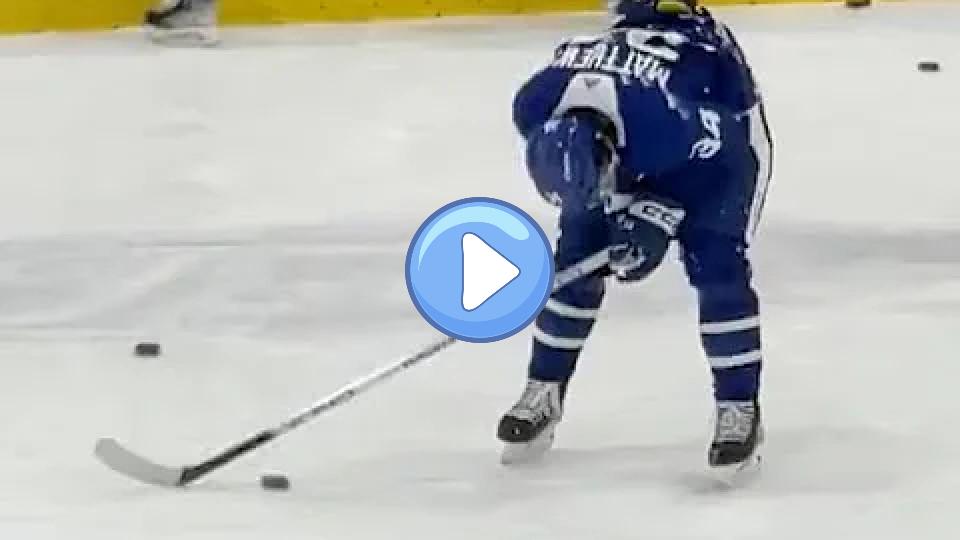Play video: Leafs' Auston Matthews Possibly Injured During Practice Video thumb: Leafs' Auston Matthews Possibly Injured During Practice