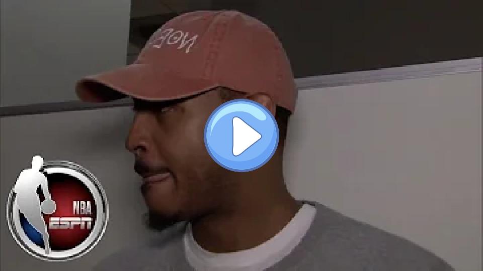Video thumb: Carmelo Anthony 'Sad' to See Kristaps Porzingis' ACL Injury | NBA on ESPN