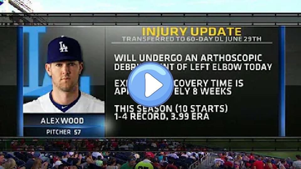 Play video: LAD@WSH: Broadcast on Kershaw, Wood injuries Video thumb: LAD@WSH: Broadcast on Kershaw, Wood injuries
