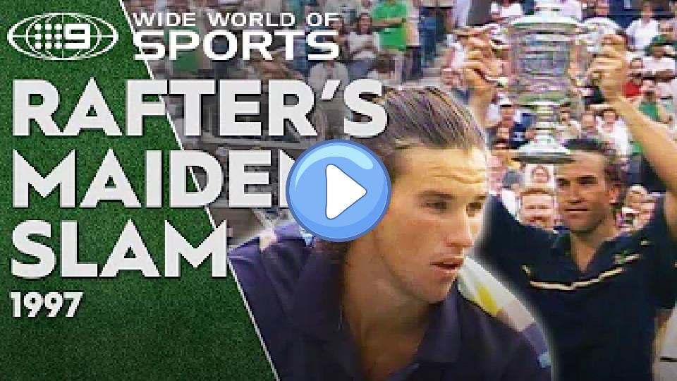 Play video: Pat Rafter stuns tennis world to win US Open - 1997 | Wide World of Sports Video thumb: Pat Rafter stuns tennis world to win US Open - 1997 | Wide World of Sports