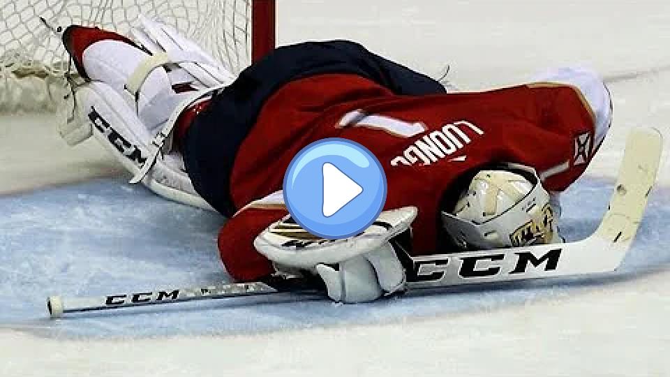 Play video: It doesn't look good for Roberto Luongo, who was helped off the ice after an injury. Video thumb: It doesn't look good for Roberto Luongo, who was helped off the ice after an injury.