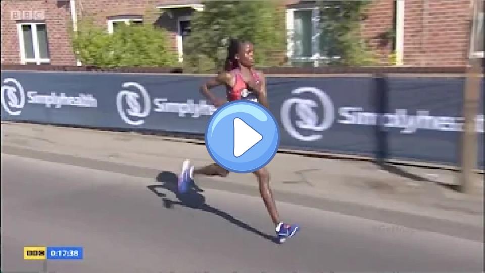 Play video: Brigid Kosgei: Heel-strikes her way to a world record at the 2019 Chicago Marathon Video thumb: Brigid Kosgei: Heel-strikes her way to a world record at the 2019 Chicago Marathon