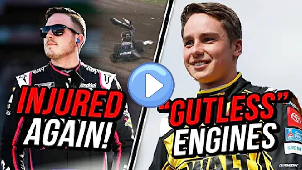 Play video: Alex Bowman Injured in Sprint Car Crash | Christopher Bell Calls Out NASCAR Video thumb: Alex Bowman Injured in Sprint Car Crash | Christopher Bell Calls Out NASCAR