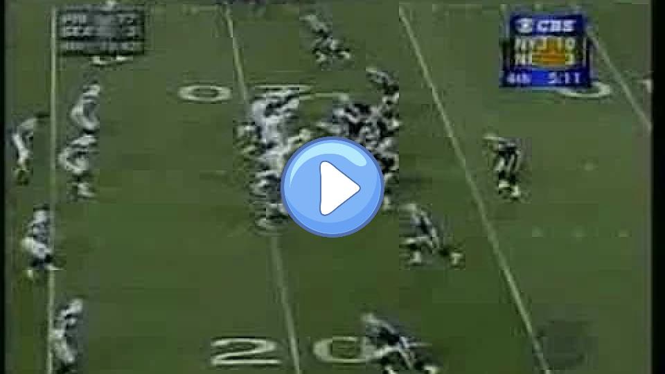 Play video: Mo Lewis hit Drew Bledsoe. Video thumb: Mo Lewis hit Drew Bledsoe.