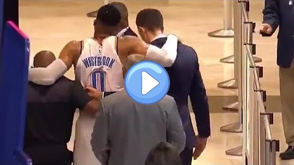 Play video: Russell Westbrook Suffers Painful Ankle Injury, Screams in Agony Video thumb: Russell Westbrook Suffers Painful Ankle Injury, Screams in Agony