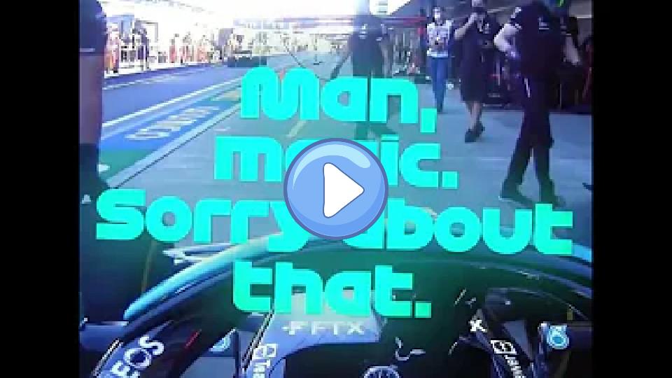 Play video: Lewis Hamilton hits a mechanic during a pit stop... Video thumb: Lewis Hamilton hits a mechanic during a pit stop...