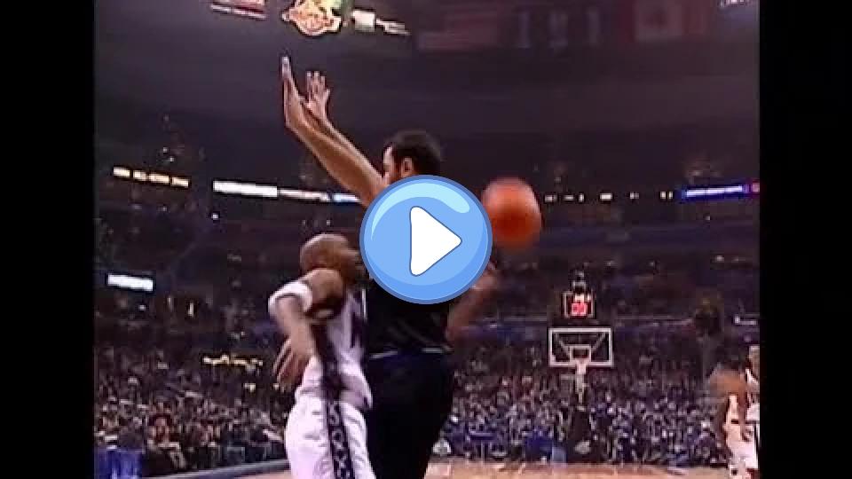 Play video: Stephon Marbury Executes His Iconic Ball Fake on Vlade Divac (2001 ASG) Video thumb: Stephon Marbury Executes His Iconic Ball Fake on Vlade Divac (2001 ASG)