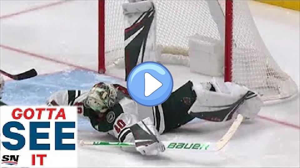 Play video: Gotta See It: Devan Dubnyk Makes Insane Glove Save to Stun Predators Video thumb: Gotta See It: Devan Dubnyk Makes Insane Glove Save to Stun Predators