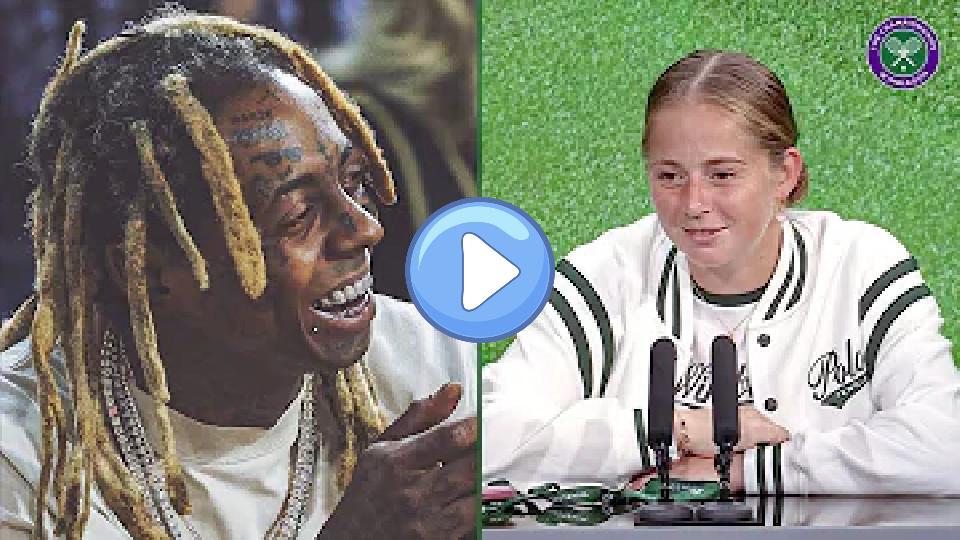 Play video: What did Lil Wayne say to her? | Jelena Ostapenko | Quarterfinal Press Conference | Wimbledon 2024 Video thumb: What did Lil Wayne say to her? | Jelena Ostapenko | Quarterfinal Press Conference | Wimbledon 2024