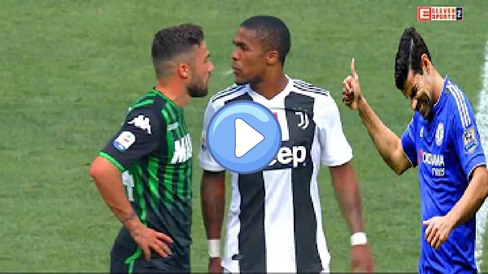 Play video: Douglas Costa spits in the face of Sassuolo player - full story Video thumb: Douglas Costa spits in the face of Sassuolo player - full story