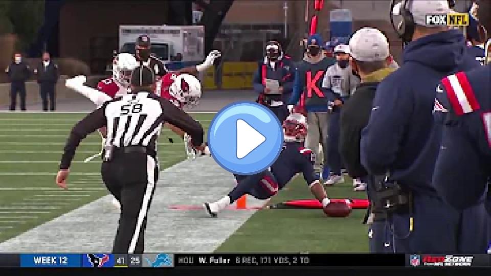 Play video: Cam Newton Gets Leveled Out of Bounds vs. Cardinals | NFL Week 12 Video thumb: Cam Newton Gets Leveled Out of Bounds vs. Cardinals | NFL Week 12